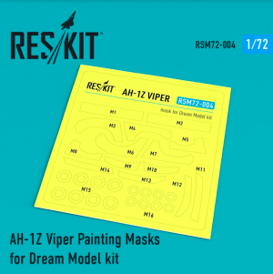 AH-1Z Viper Painting Masks for Dream Model kit