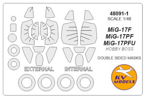 MiG-17F / PF / PFU (HOBBY BOSS) - (double sided) + wheels masks