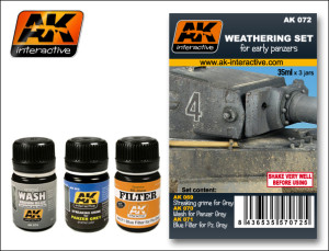 AK 072 Weathering Set For Early Panzers