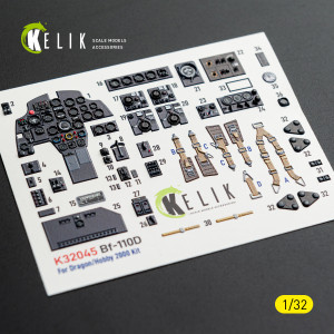 Messerschmitt Bf-110 D - Interior 3D Decals (for Dragon / Hobby 2000 Kits)