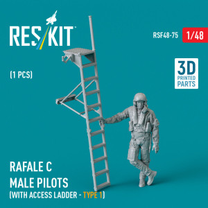 Rafale C Male Pilot (With Access Ladder - Type 1) (1 pc) (3D Printed)