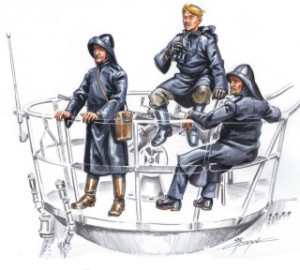 U-VII crew on sentry