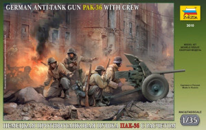 German anti-tank gun PAK-36 (3,7cm) with crew