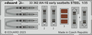 AH-1G Early Seatbelts STEEL ICM