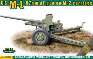 US M-1 57mm AT Gun on M-2 carriage