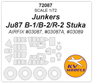 Junkers Ju87 B-1/B-2/R-2 Stuka (AIRFIX #03087, #03087A, #03089) + wheels masks