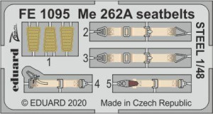Me 262A seatbelts STEEL HOBBY BOSS