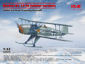 Bucker Bu 131D (Winter Version) - German WWII Training Aircraft