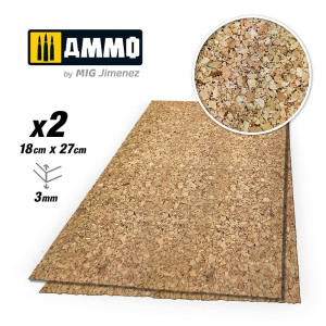 Create Cork - Thick Grain (3 mm / 180 x 270 mm) - 2 pcs