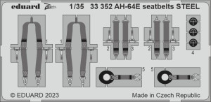 AH-64E seatbelts STEEL TAKOM