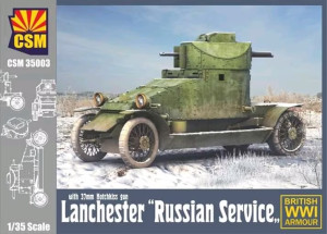Lanchester "Russian Service" with 37mm Hotchkiss gun British WWI Armour