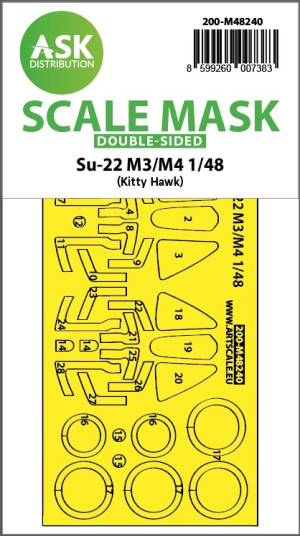 Su-22M3/M4 - Double-Sided Express Fit Mask (For Kitty Hawk)