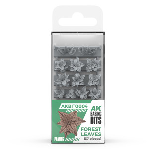 Forest Leaves - Basing Bits (3D-Printed / 35 pcs)