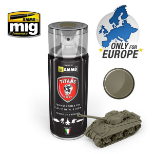A.MIG TTH120 US Olive Drab Matt Primer Spray (Titans Hobby)