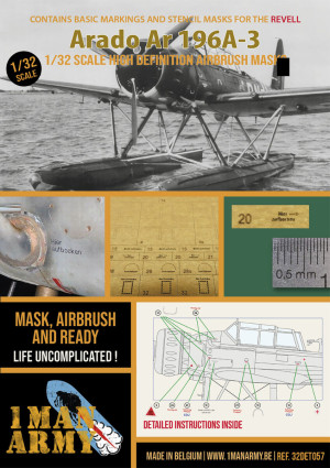 Arado Ar-196 A-3 - Airbrush Masks Set (for Revell Kits)