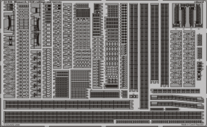 Bismarck railings and turrets 1/350 REVELL