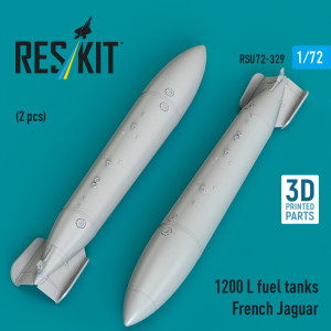 French SEPECAT Jaguar - 1200 L Fuel Tanks (2 pcs / 3D Printed)