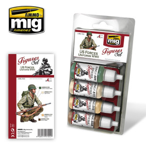 A.MIG 7022 US Forces Uniforms WWII Set