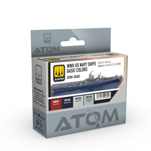 ATOM-20602 WWII US Navy Ships Basic Colors Set