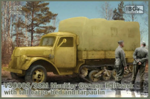 V3000S/SSM Maultier German Half Track with tall cargo bed and tarpaulin