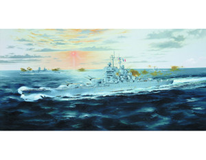 French Battleship Jean Bart 1950