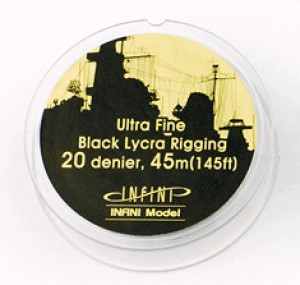 Black Ship Rigging Ultra Fine 145ft / 45m (for 1/700 scale)