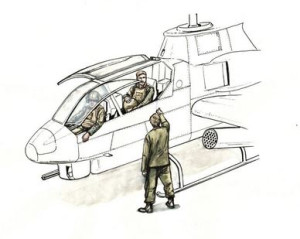AH-1 Sitting Pilots & Ground Crew