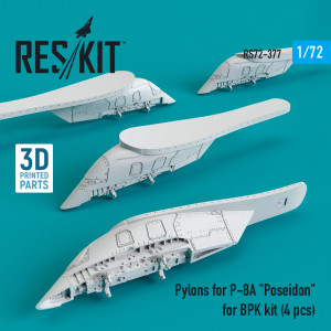 Pylons for P-8A "Poseidon" for BPK kit (4 pcs) (3D Printing) (1/72)