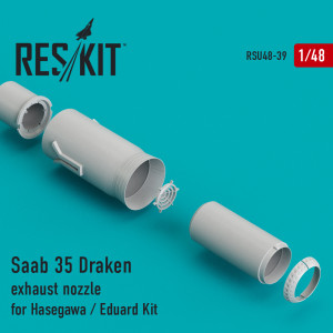 Saab 35 Draken exhaust nozzle for Hasegawa / Eduard Kit