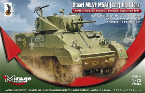Czołg Lekki 'Stuart Mk.VI' M5A1 (późny) 1 Dywizja Pancerna gen. Maczka, Chambois, 18 sierpnia 1944