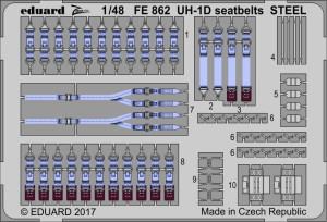 UH-1D seatbelts Steel Kitty Hawk