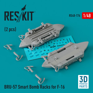 BRU-57 Smart Bomb Racks For F-16 (2pcs) (3D Printed)
