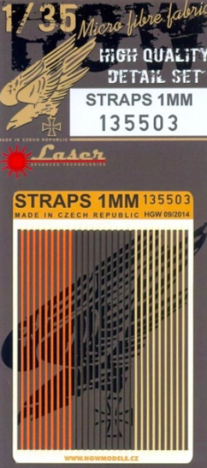 Straps 1MM different colours