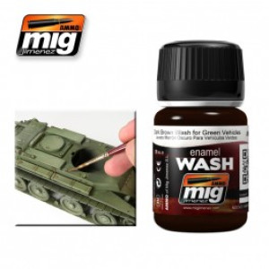 A.MIG 1005 Dark Brown Wash For Green Vehicles