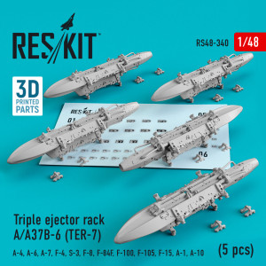 Triple ejector rack A/ A37B-6 TER-7 5 pcs A-4, A-6, A-7, F-4, S-3, F-8, F-84F, F-100, F-105, F-15, A-1, A-10