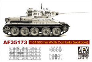 Soviet T-34 500mm Width Cast Links (Workable)