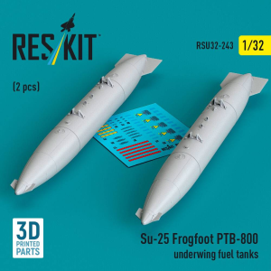 Sukhoi Su-25 Frogfoot - PTB-800 Underwing Fuel Tanks (2 pcs / 3D-Printed)