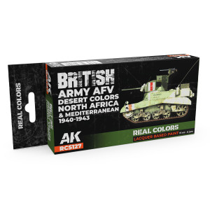 RCS127 British Army AFV Desert Colors Set - North Africa and Mediterranean (1940-1943)