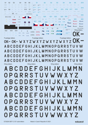 Z-37 stencils, code letters & labels EDUARD