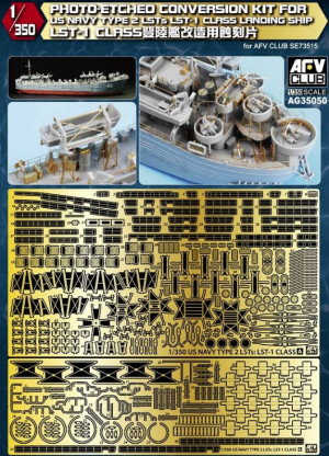 US Navy Type 2 LSTs LST-1 Class Landing Ship Photo-Etched Conversion Kit For LST-1 Class