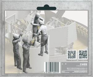 US Navy WWII Anti-Aircraft 40 mm Quad Bofors Gun Crew Set 3
