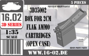 Box For 2cm Flak Ammo Cartridges (Open Case)