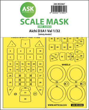 Aichi D3A1 Val One-Sided Express Self Adhesive Mask For Infinity 3206