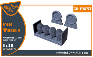 Boeing F4B-4 - Wheels Set (for Clear Prop Kits / 3D-Printed)