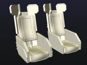 AH-1G Cobra Seats 1/72 for Special Hobby Kit