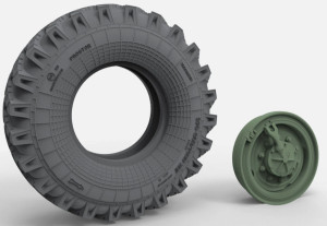 URAL 4320 - 3D-Printed Gravity Tire (6 pcs)