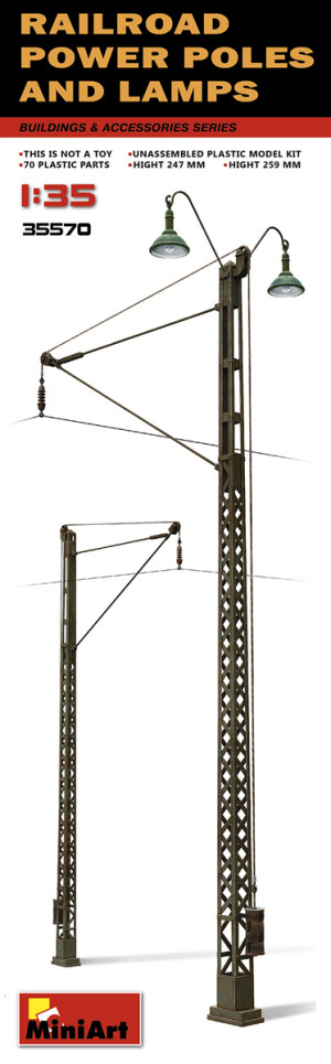 Railroad Lamps & Power Poles
