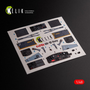 UH-1D 'Huey' - Interior 3D Decals For Zimi Model/KittyHawk Kit