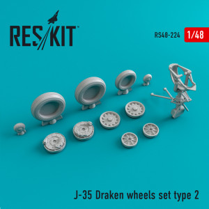 J-35 Draken Type 2 wheels set