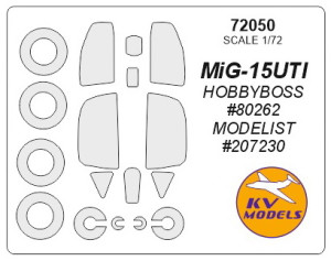 MIG-15UTI (HOBBYBOSS, MODELIST) + wheels masks